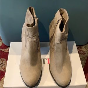 Tan booties size 9